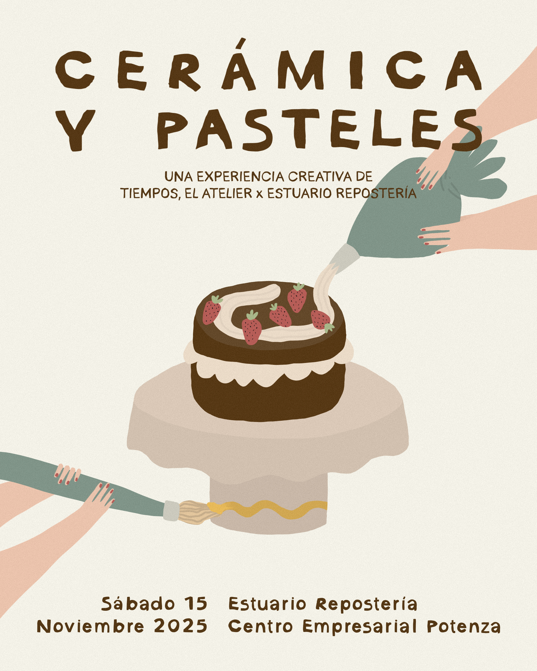 Cerámica y Pasteles en Estuario Repostería | 15 noviembre 2025