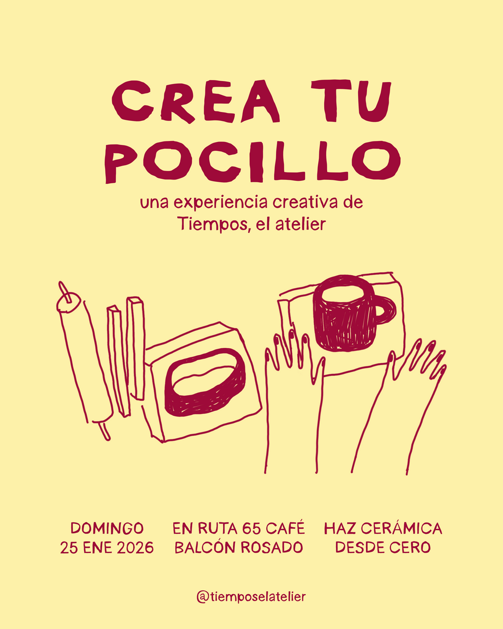 Crea tu pocillo en Ruta 65 café | 25 ENERO 2026