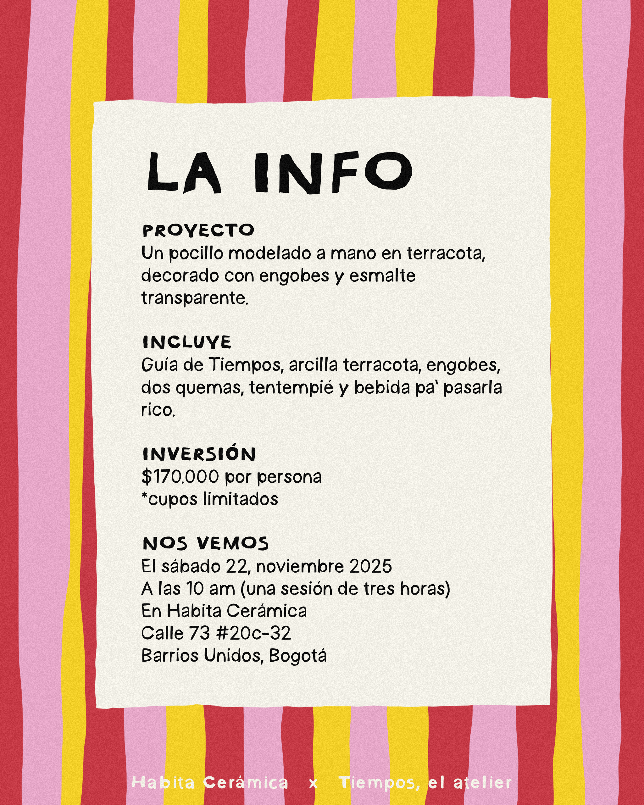 Tiempos para habitarme | 22 de noviembre en Bogotá