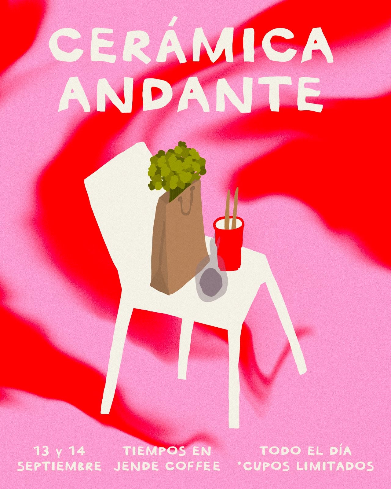 Cerámica andante JUSTO para el amor, en Jende Coffee
